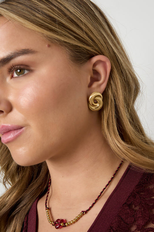 infinity twist earrings