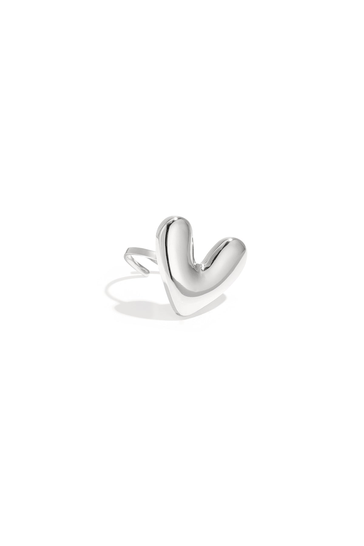Statement ring funky heart