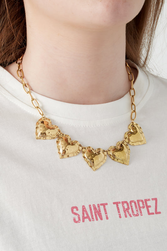 5 Hearts Necklace
