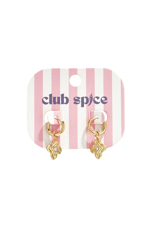 flower oorbellen - club spice