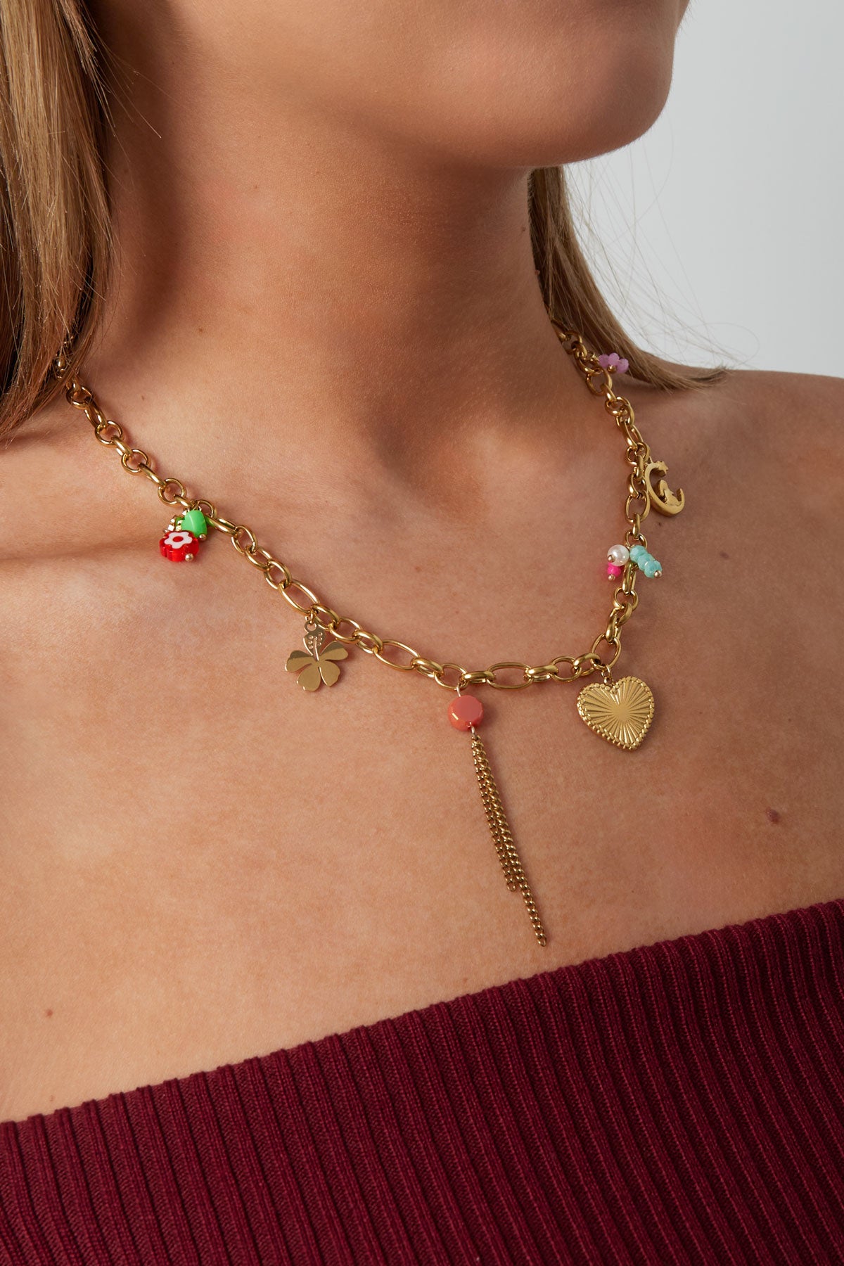 charm necklace loop dreams