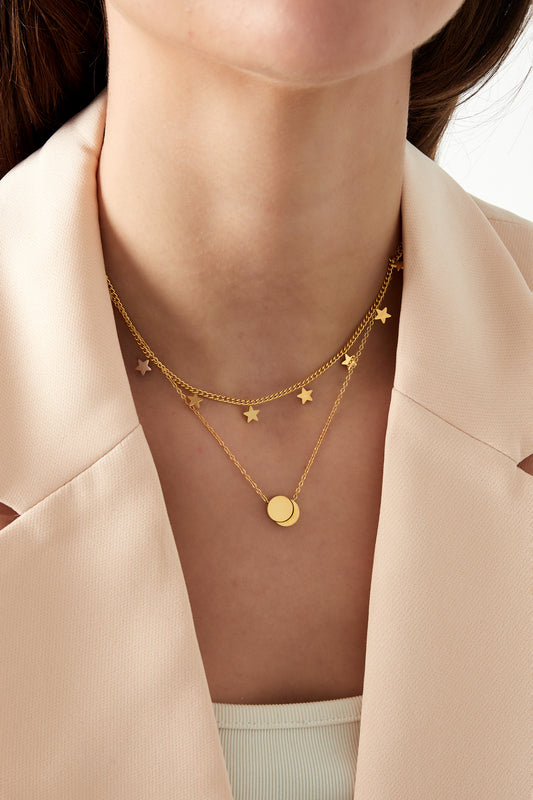 double star necklace