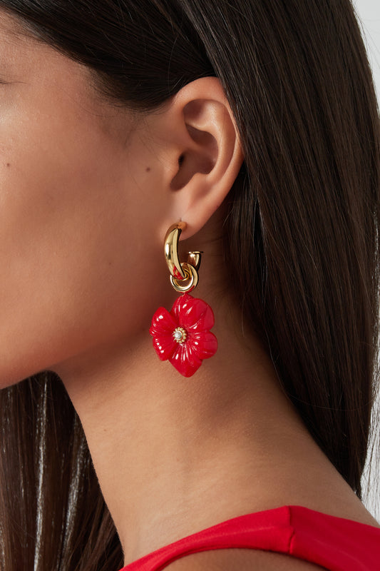 crazy flower earrings