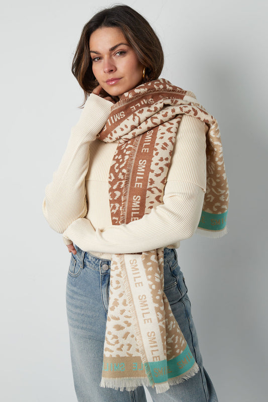 Colourful smile scarf