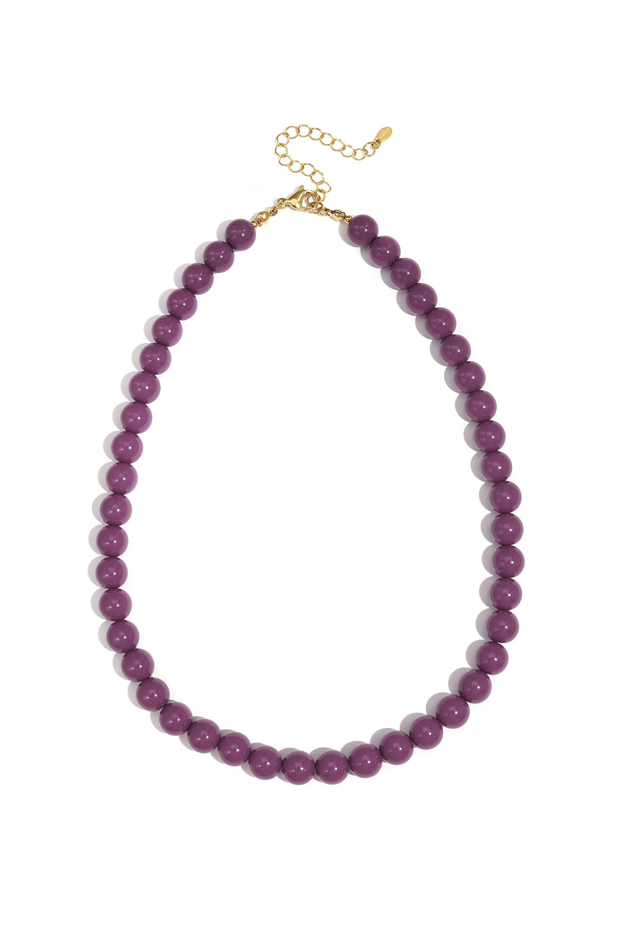 Necklace with medium beads-10mm