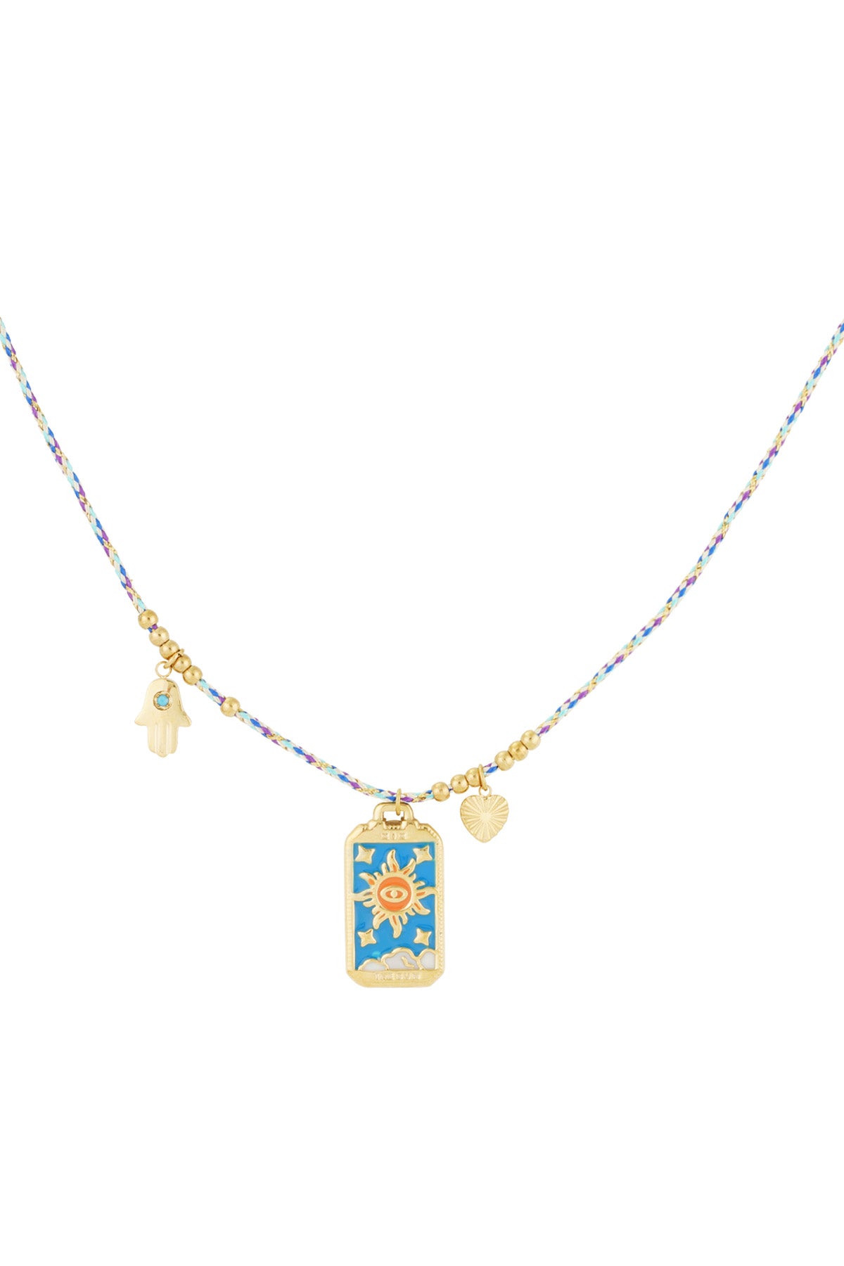 aurora necklace - blue &