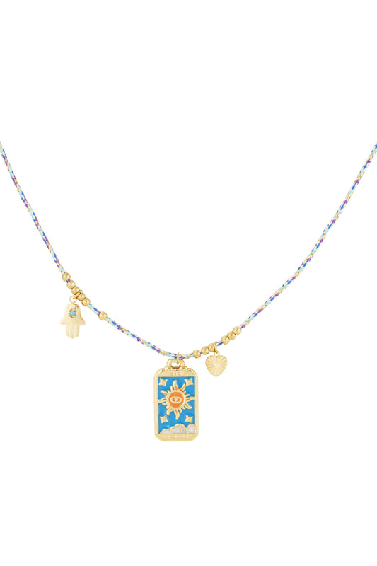 aurora necklace - blue &