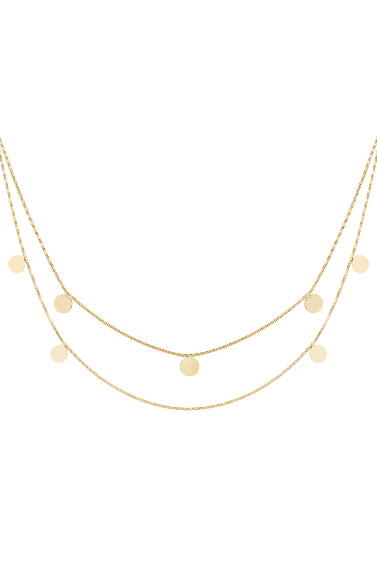 double necklace coins