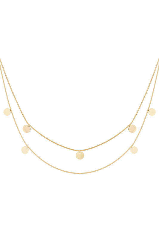 double necklace coins