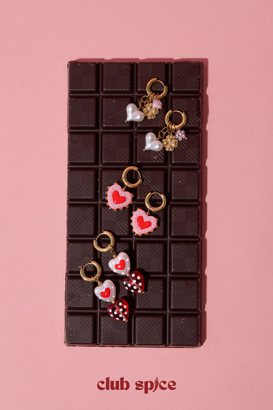 Stainless Steel Drop Earrings Heart Sweet Daily Simple Series Women's jewelry