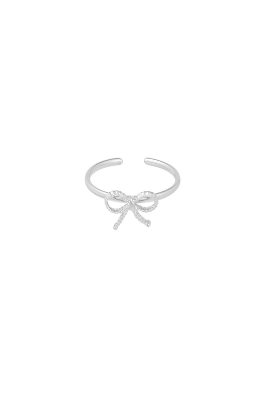 Ring bow basic - Silver Color color