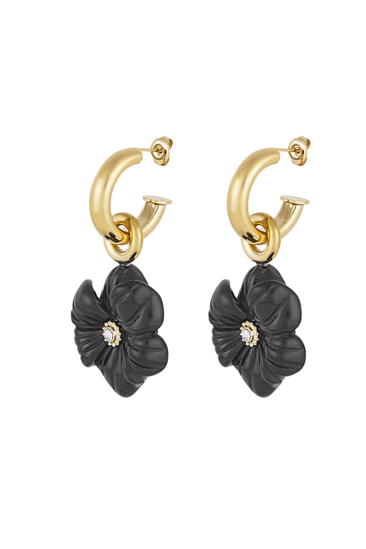 crazy flower earrings