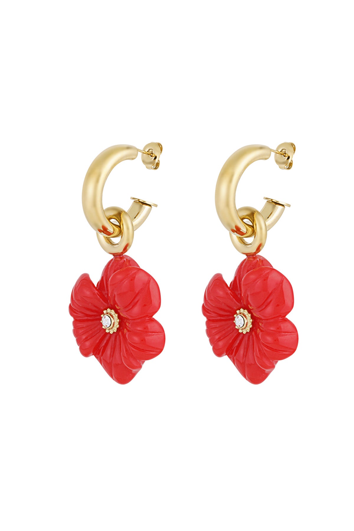 crazy flower earrings