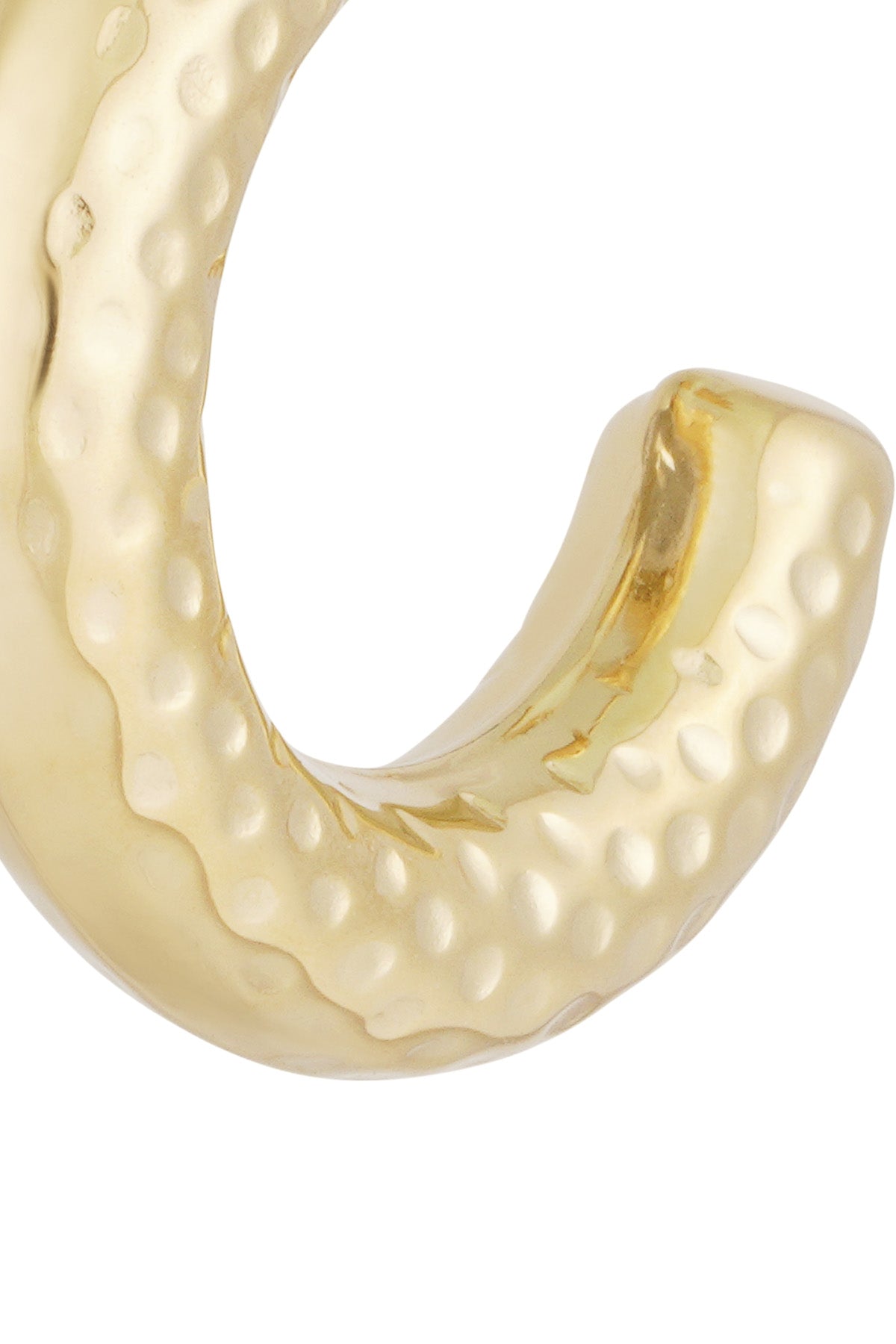 structured hoop earrings