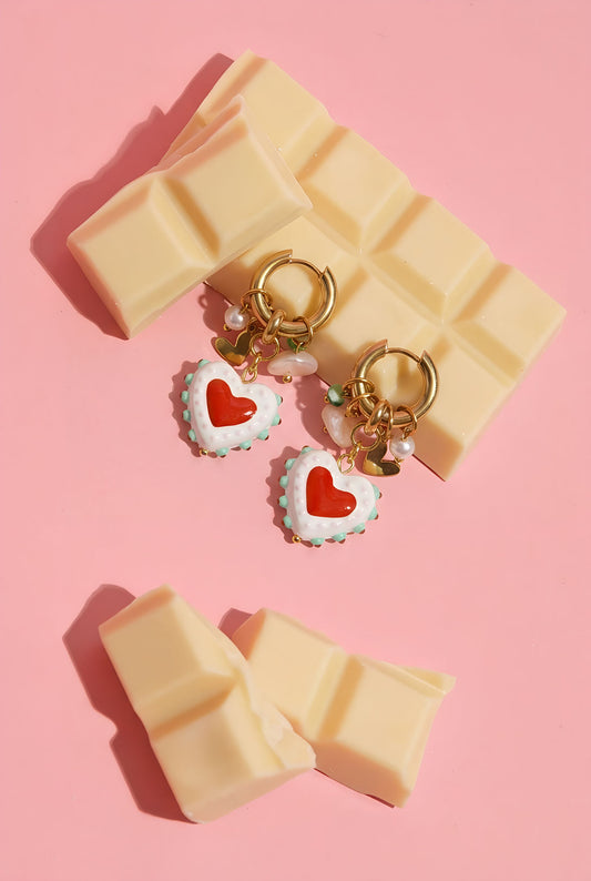 Stainless Steel Drop Earrings Heart Casual Valentine's Day Romantic Series Women's jewelry