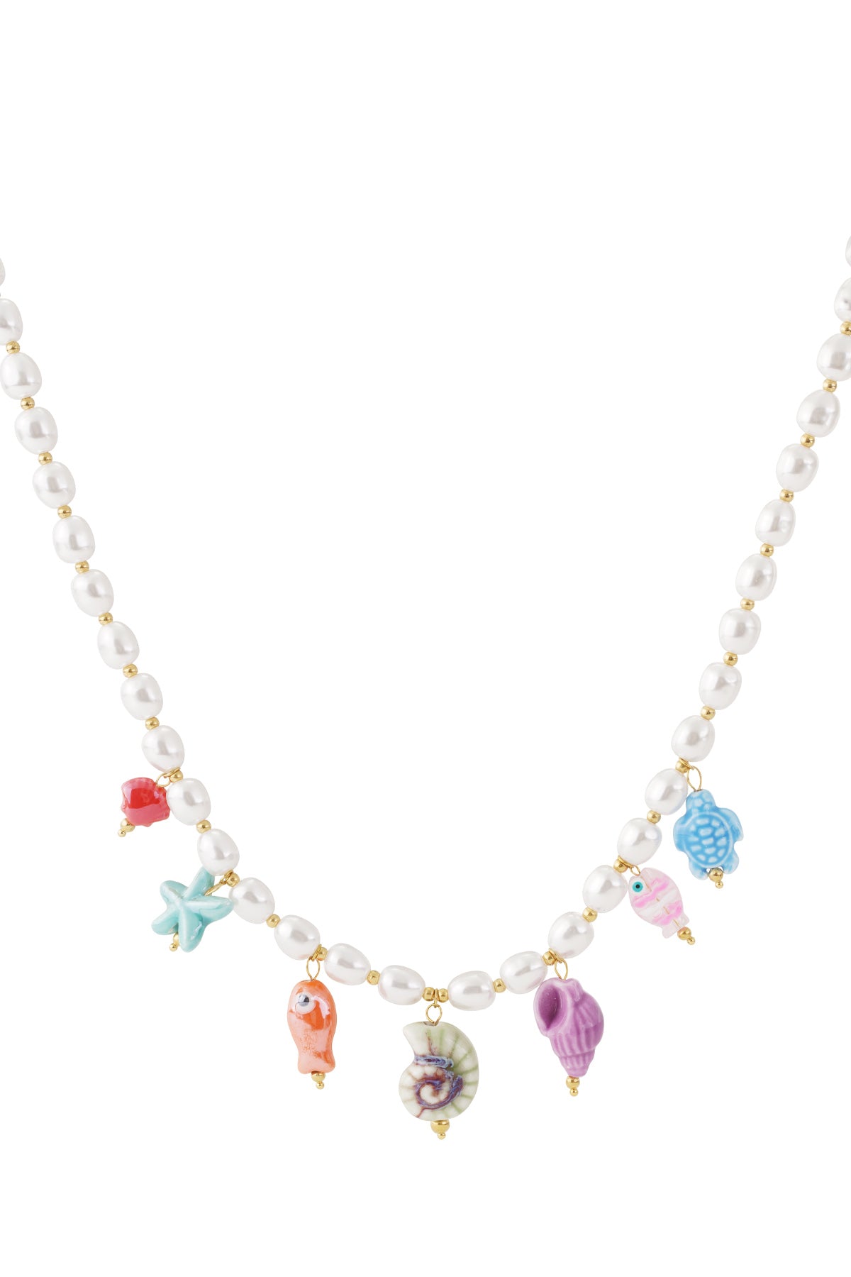 Imitation Pearl Beaded Necklaces Turtle Vacation Holiday/Beach