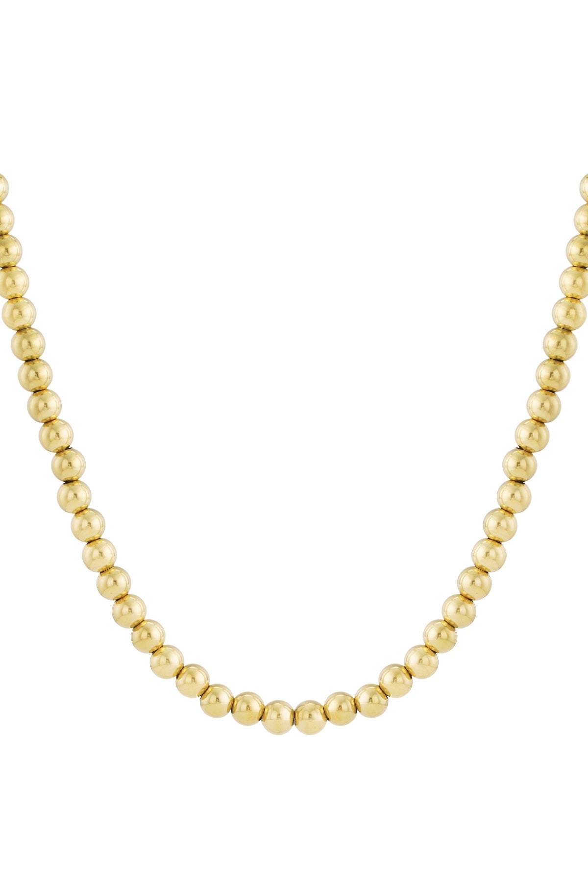 Hollow bead necklace -10mm