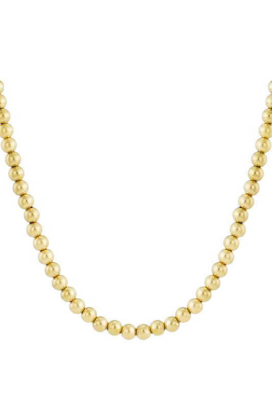 Hollow bead necklace -10mm