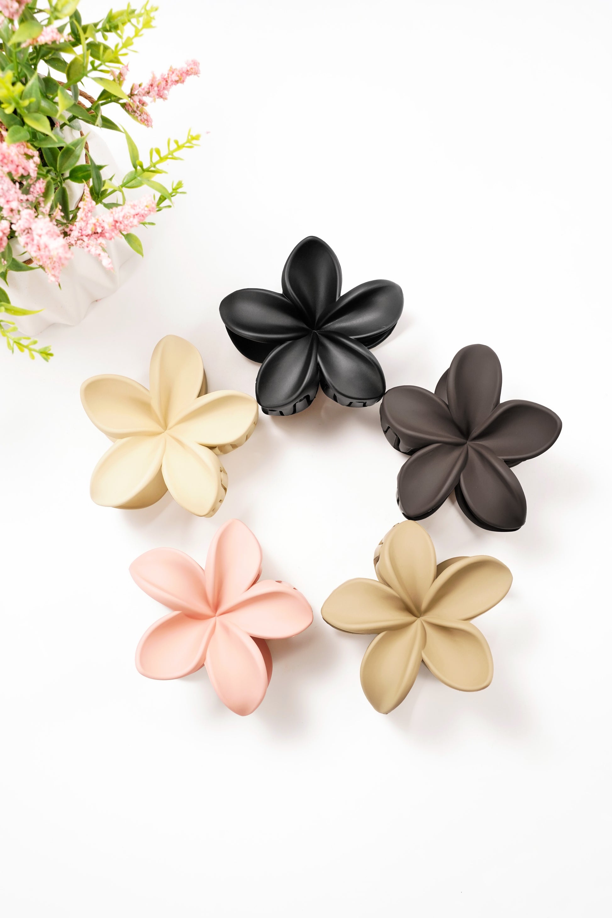 Hair clip flower - Plastic