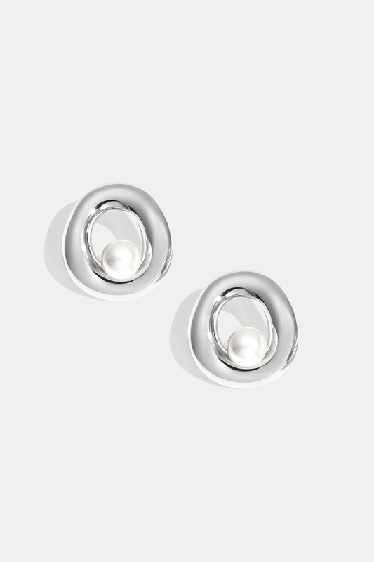 Stainless Steel Stud Earrings circle Casual Daily Simple Series Women's jewelry
