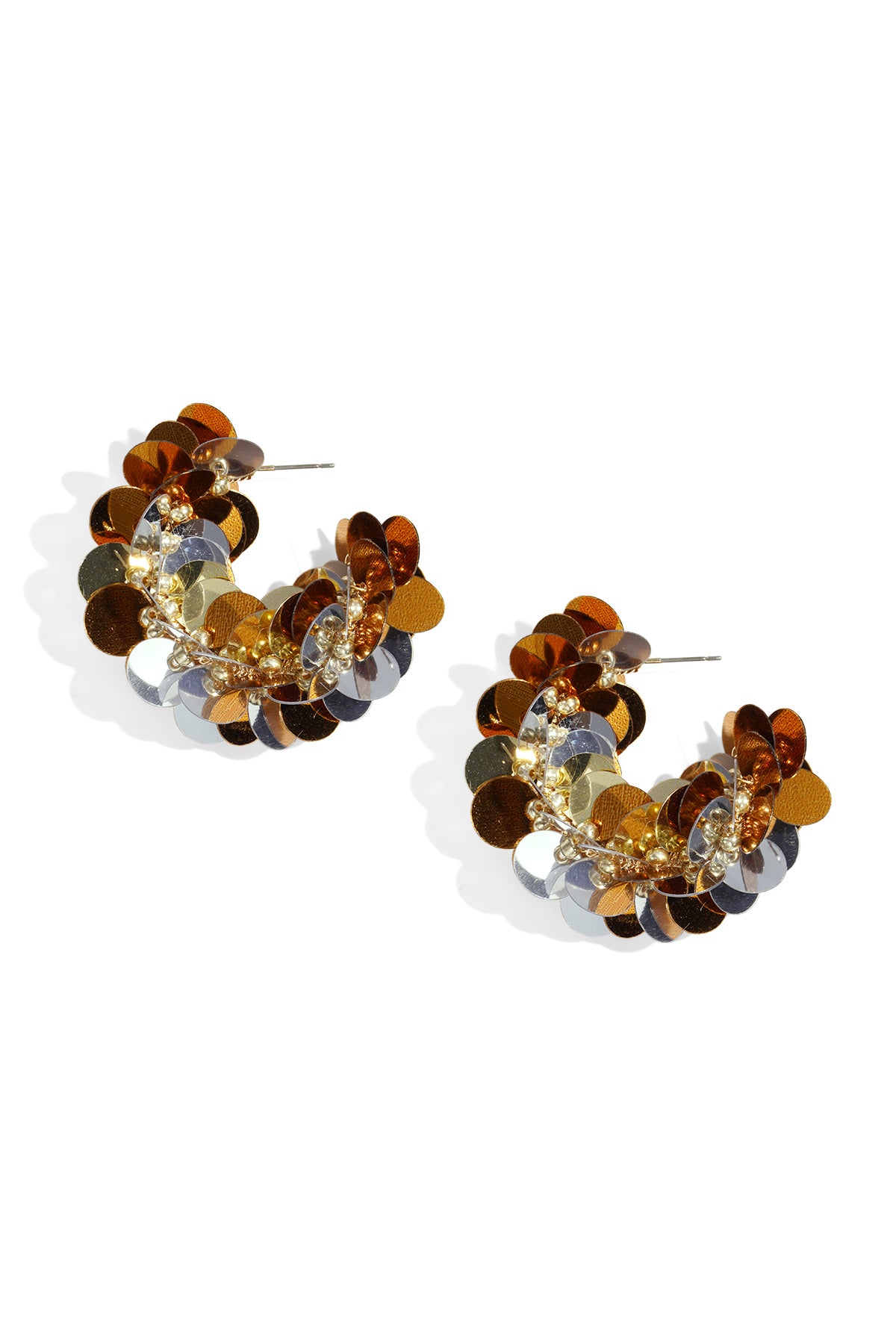 Copper Hoop Earrings Geometric Casual Daily Simple Series Women's jewelry