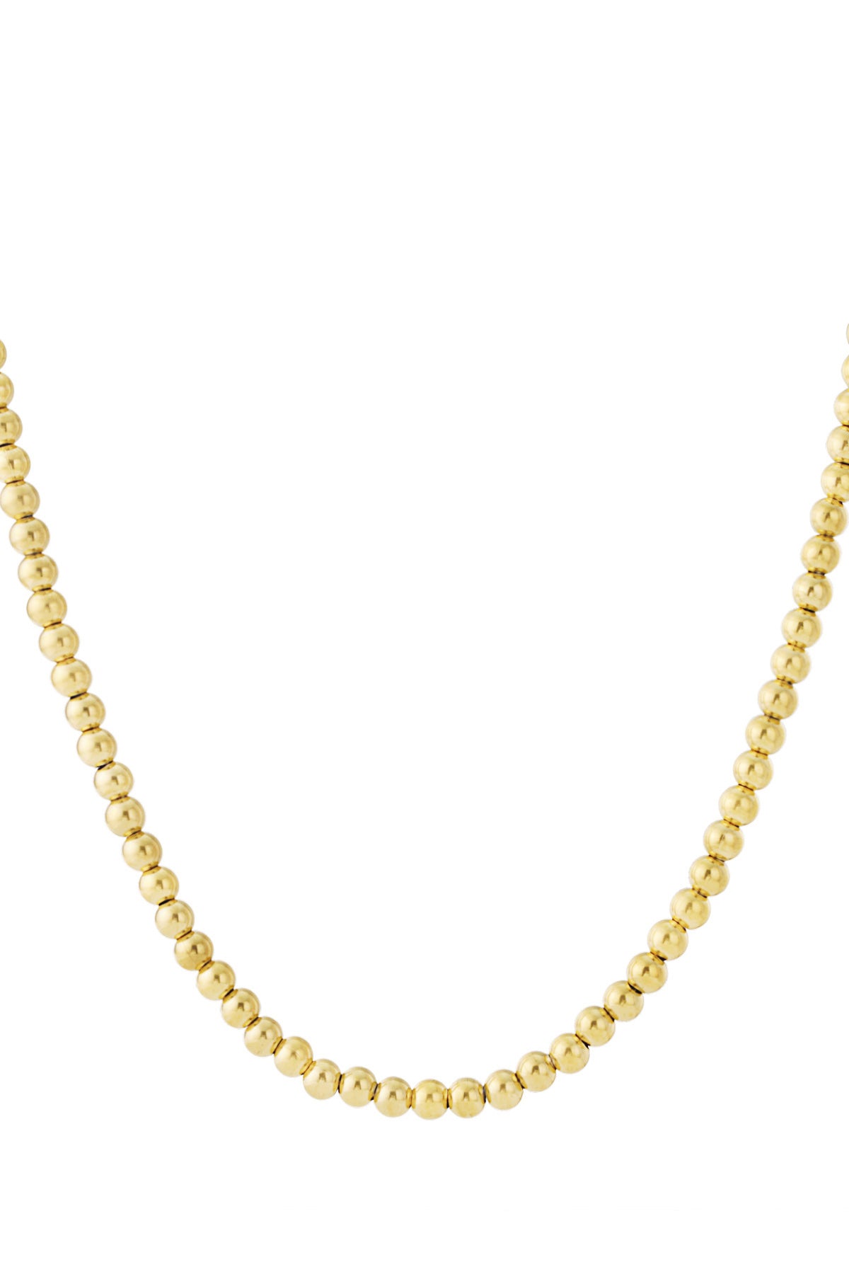 Hollow bead necklace-8mm