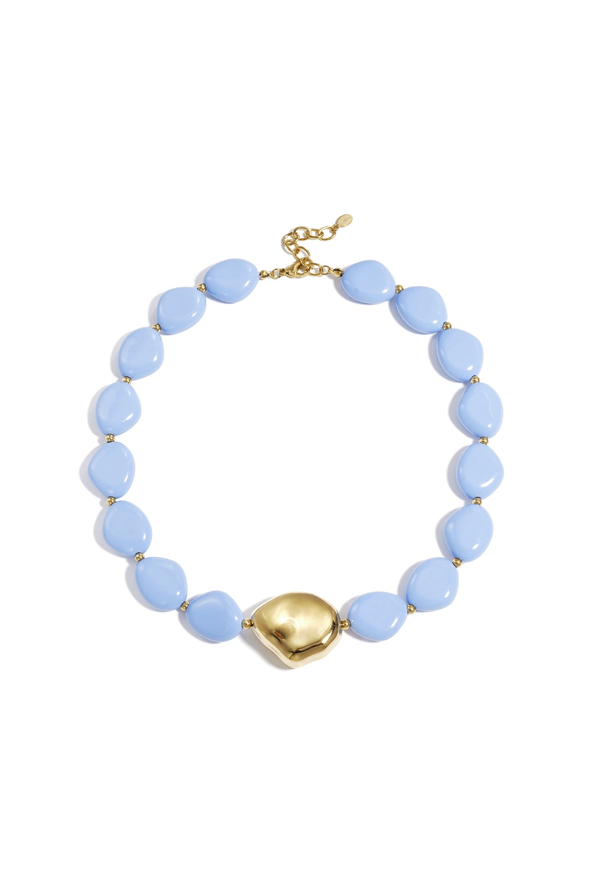 Necklace with statement bead