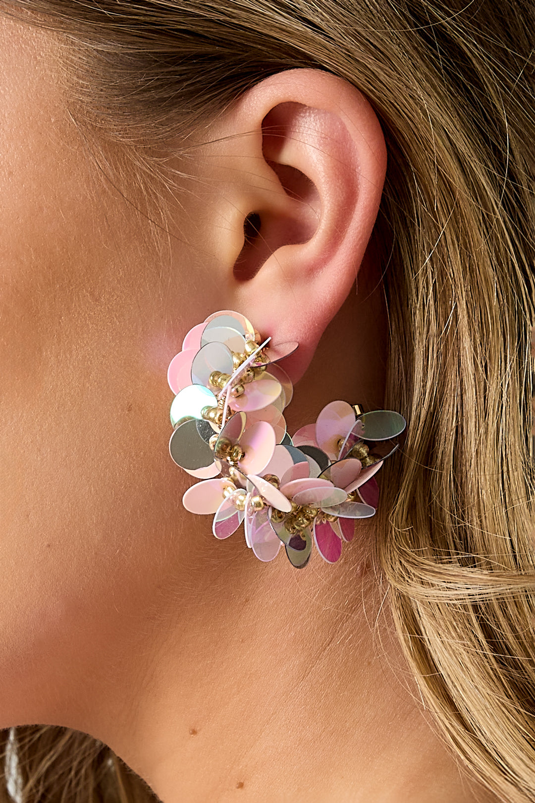 Copper Hoop Earrings Geometric Casual Daily Simple Series Women's jewelry