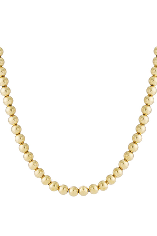 Hollow bead necklace-12mm