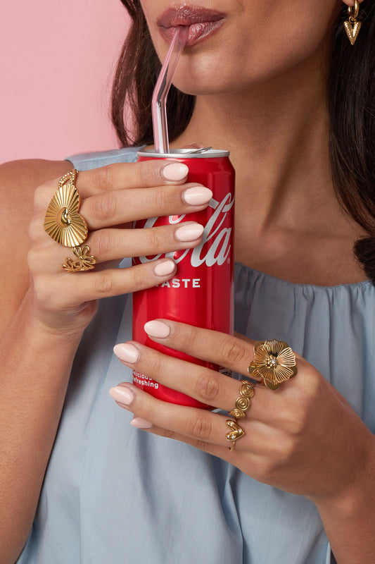 Stainless Steel Statement Rings Flower Casual Daily Simple Series Women's jewelry