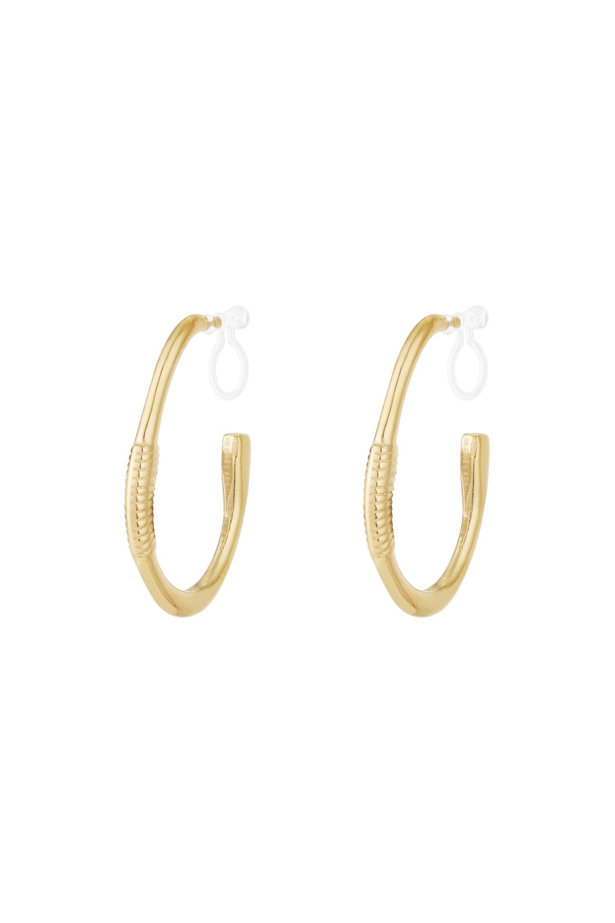 Endless hoop Clip Earrings
