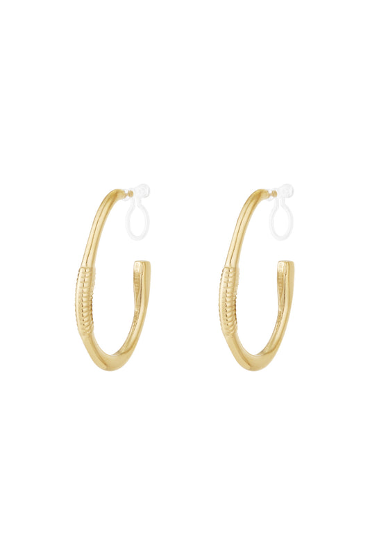Endless hoop Clip Earrings